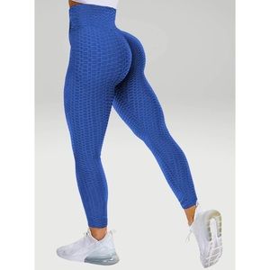 TikTok Butt Leggings Royal Blue Small